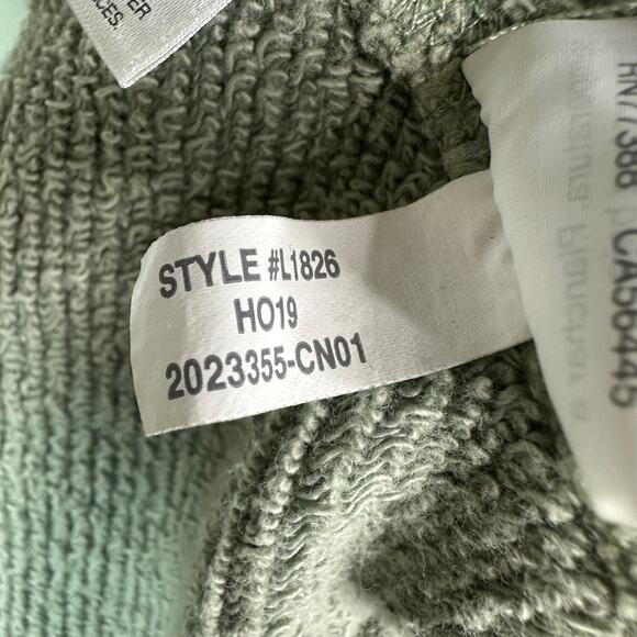 Madewell Mens size Large Garment-Dyed Crewneck Sweatshirt Regular Fit Green - Picture 8 of 9